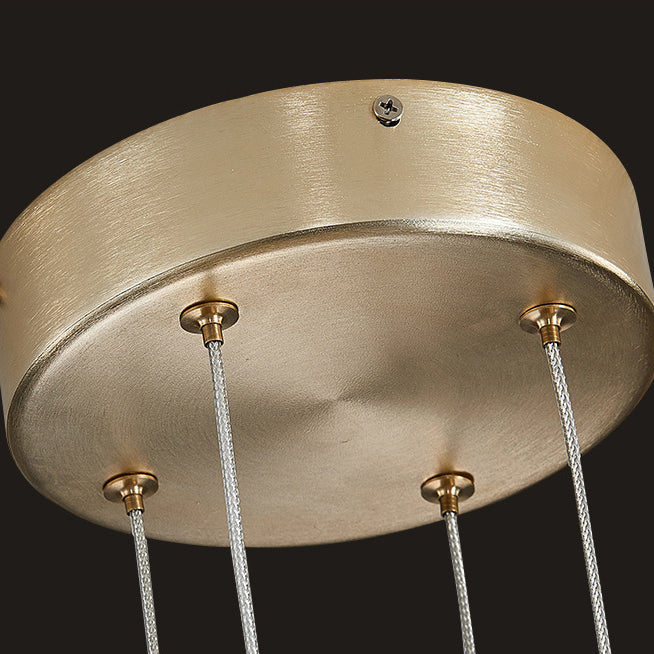 Multi-Light Chandelier Lighting Fixtures Metal Modern Hanging Chandelier for Living Room