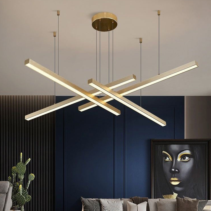 Multi-Light Chandelier Lighting Fixtures Metal Modern Hanging Chandelier for Living Room