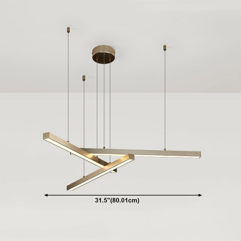 Multi-Light Chandelier Lighting Fixtures Metal Modern Hanging Chandelier for Living Room