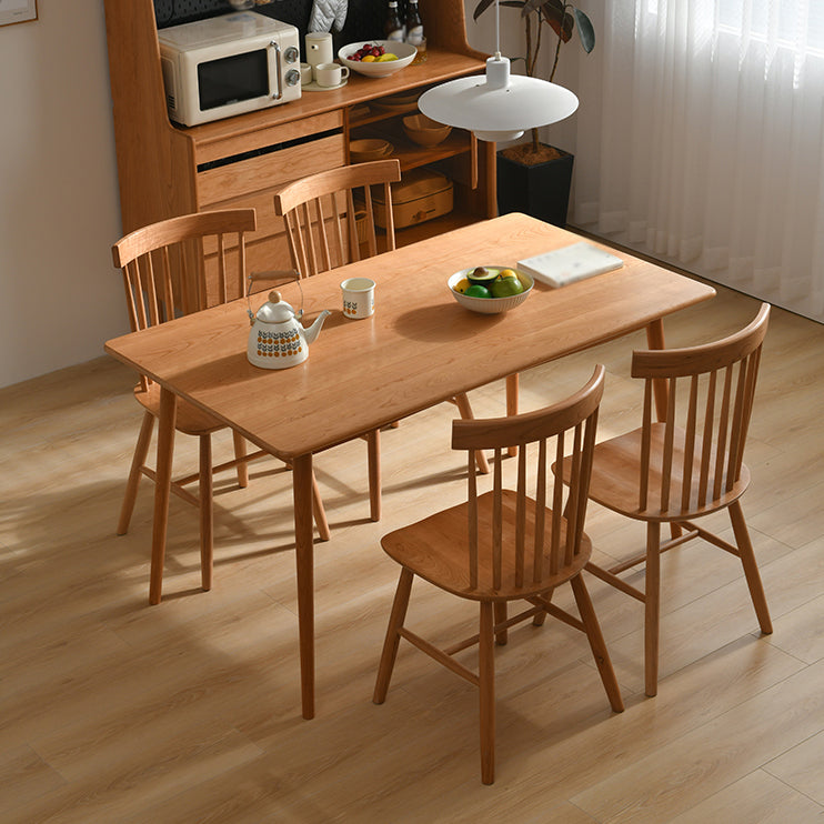 Modern 1/3/4/5 Pieces Dining Room Set Solid Wood Dining Table and Chairs