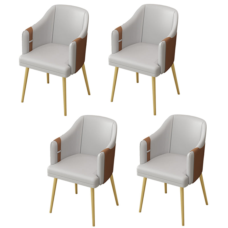 Nordic 1/4/5 Pieces Dining Set Sintered Stone Top Dining Table with Leather Chairs