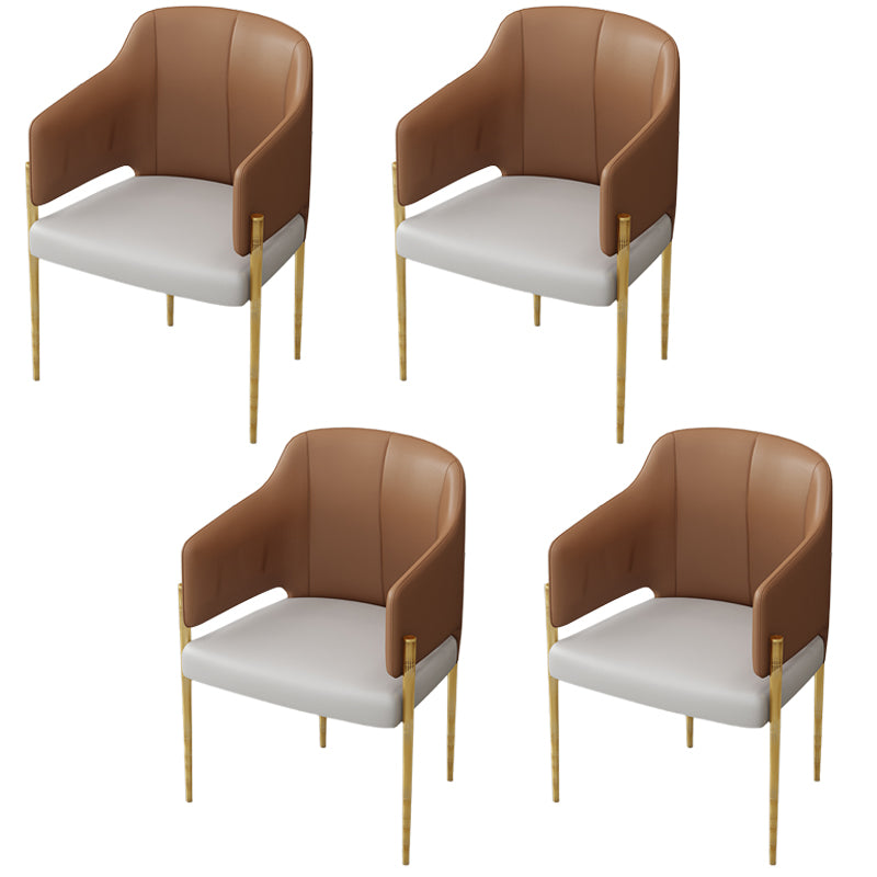 Nordic 1/4/5 Pieces Dining Set Sintered Stone Top Dining Table with Leather Chairs