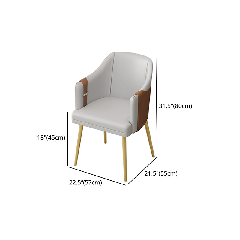 Nordic 1/4/5 Pieces Dining Set Sintered Stone Top Dining Table with Leather Chairs