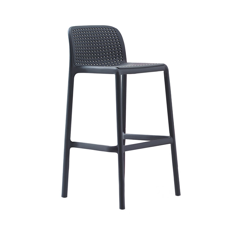 Scandinavia Style Bar-stool Square Seat PP Legs for Kitchen Bar