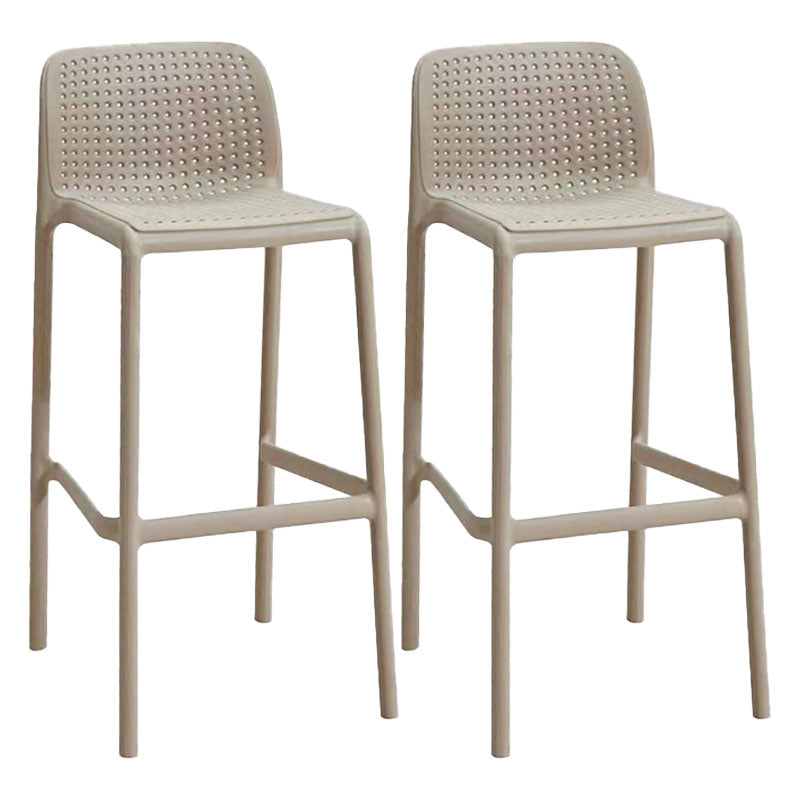 Scandinavia Style Bar-stool Square Seat PP Legs for Kitchen Bar