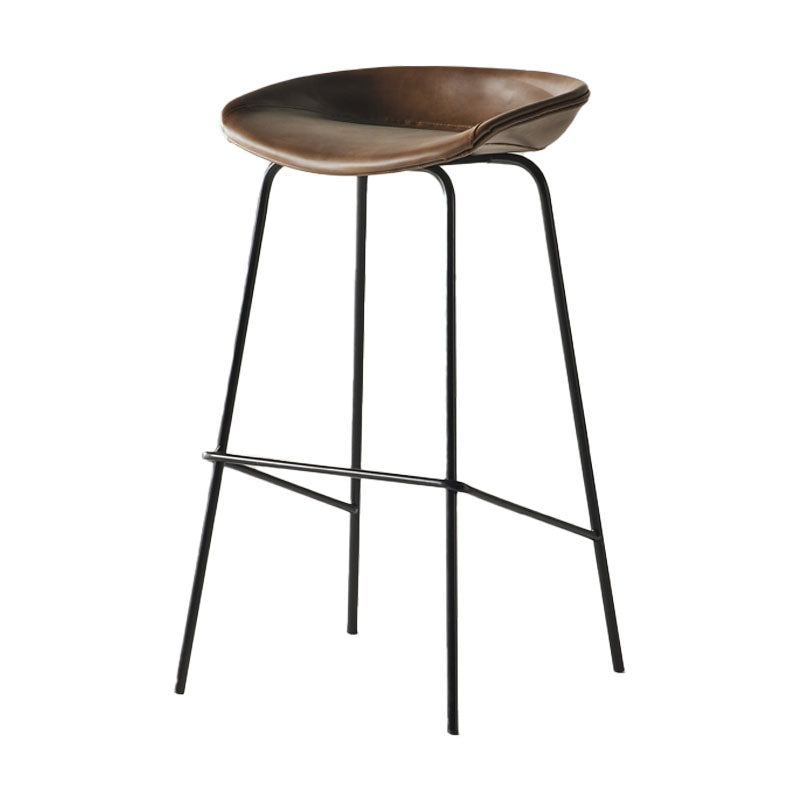 Taburete de bar de estilo industrial Asiento de cubo de hierro para barras de restaurantes