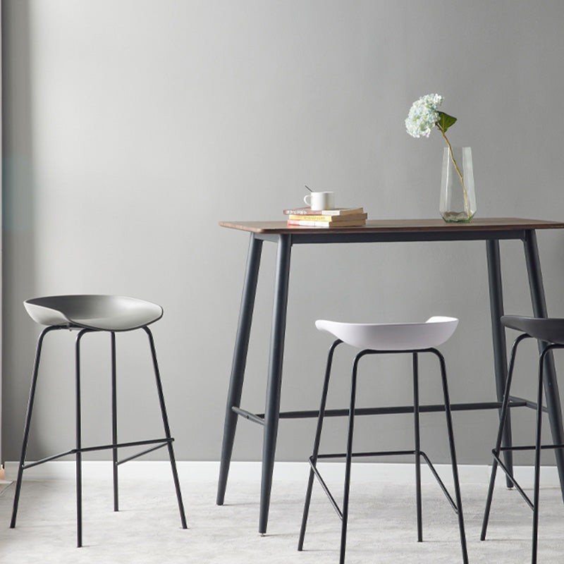Taburete de bar de estilo industrial Asiento de cubo de hierro para barras de restaurantes