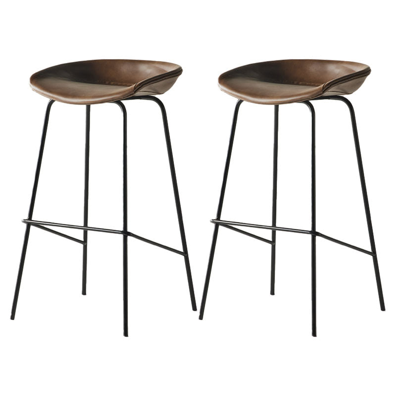 Taburete de bar de estilo industrial Asiento de cubo de hierro para barras de restaurantes