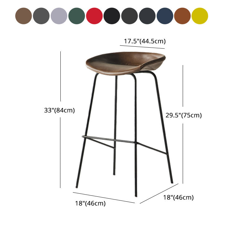 Taburete de bar de estilo industrial Asiento de cubo de hierro para barras de restaurantes