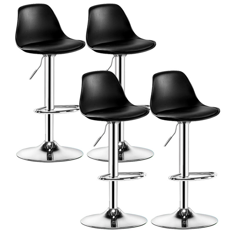 Barhocker im Industriestil mit Metallbeinen, Schalensitz für Thekenbar