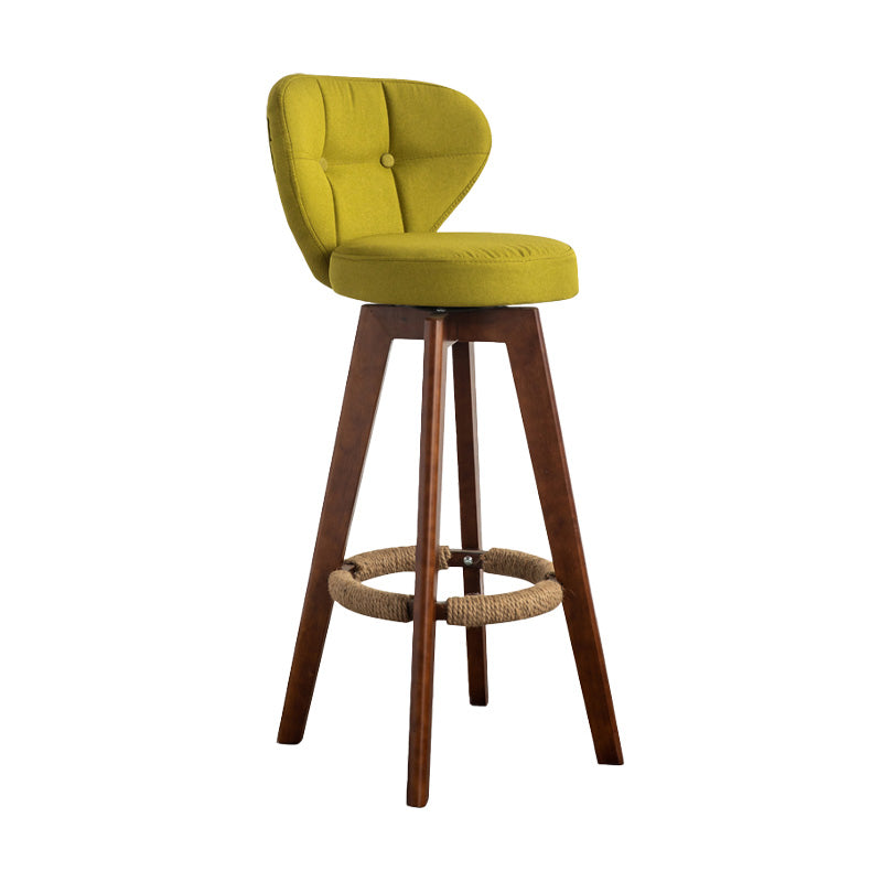 Piernas de madera de estilo de bar de escandinavia asiento redondo para bar de restaurantes