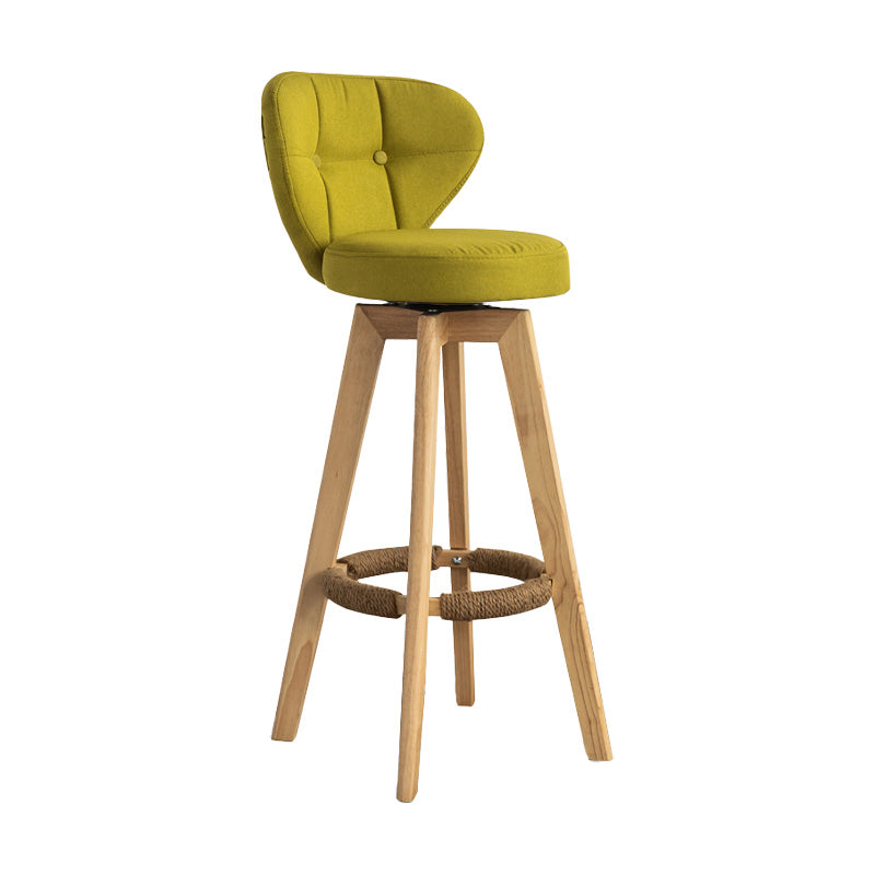 Piernas de madera de estilo de bar de escandinavia asiento redondo para bar de restaurantes