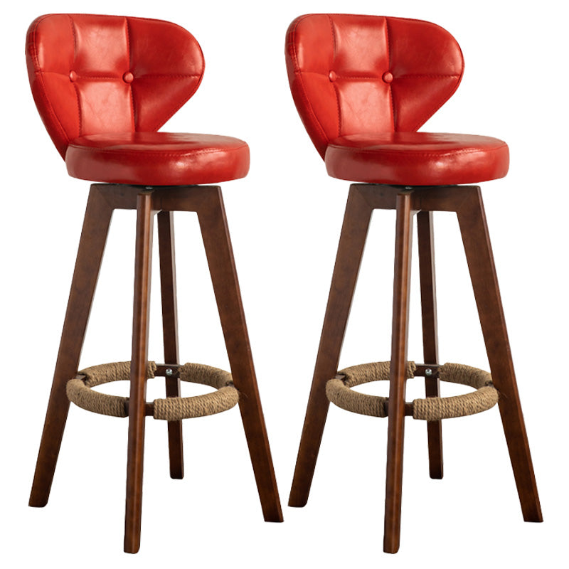 Piernas de madera de estilo de bar de escandinavia asiento redondo para bar de restaurantes