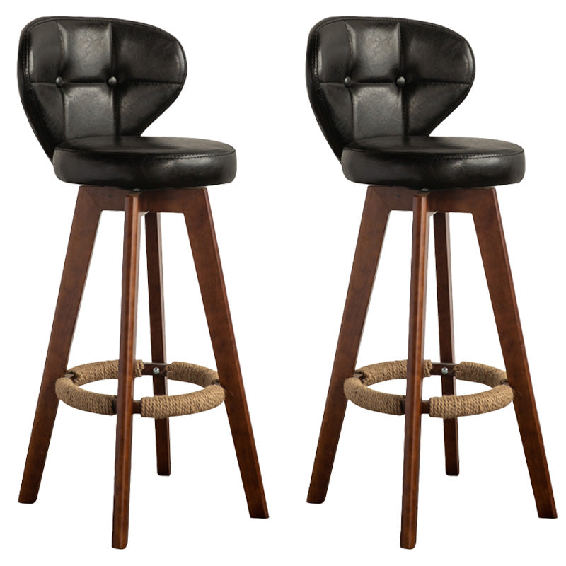 Piernas de madera de estilo de bar de escandinavia asiento redondo para bar de restaurantes