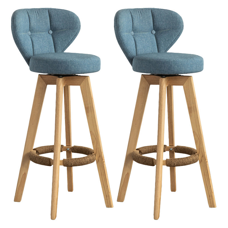 Piernas de madera de estilo de bar de escandinavia asiento redondo para bar de restaurantes