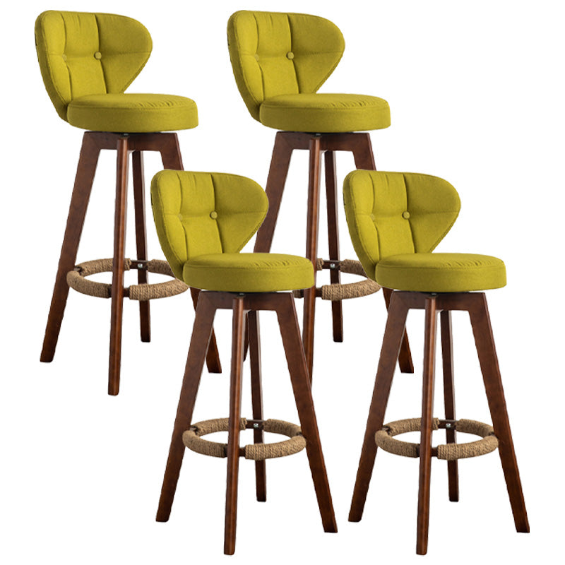 Piernas de madera de estilo de bar de escandinavia asiento redondo para bar de restaurantes