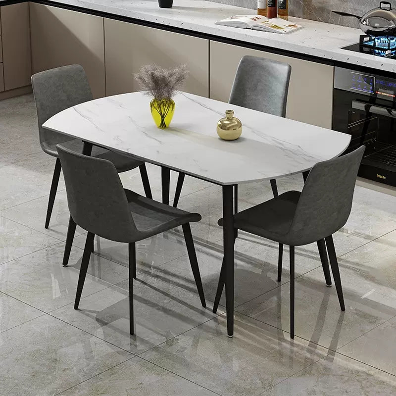 1/4/5/7 Pieces Dining Set Modern Sintered Stone Dining Furniture