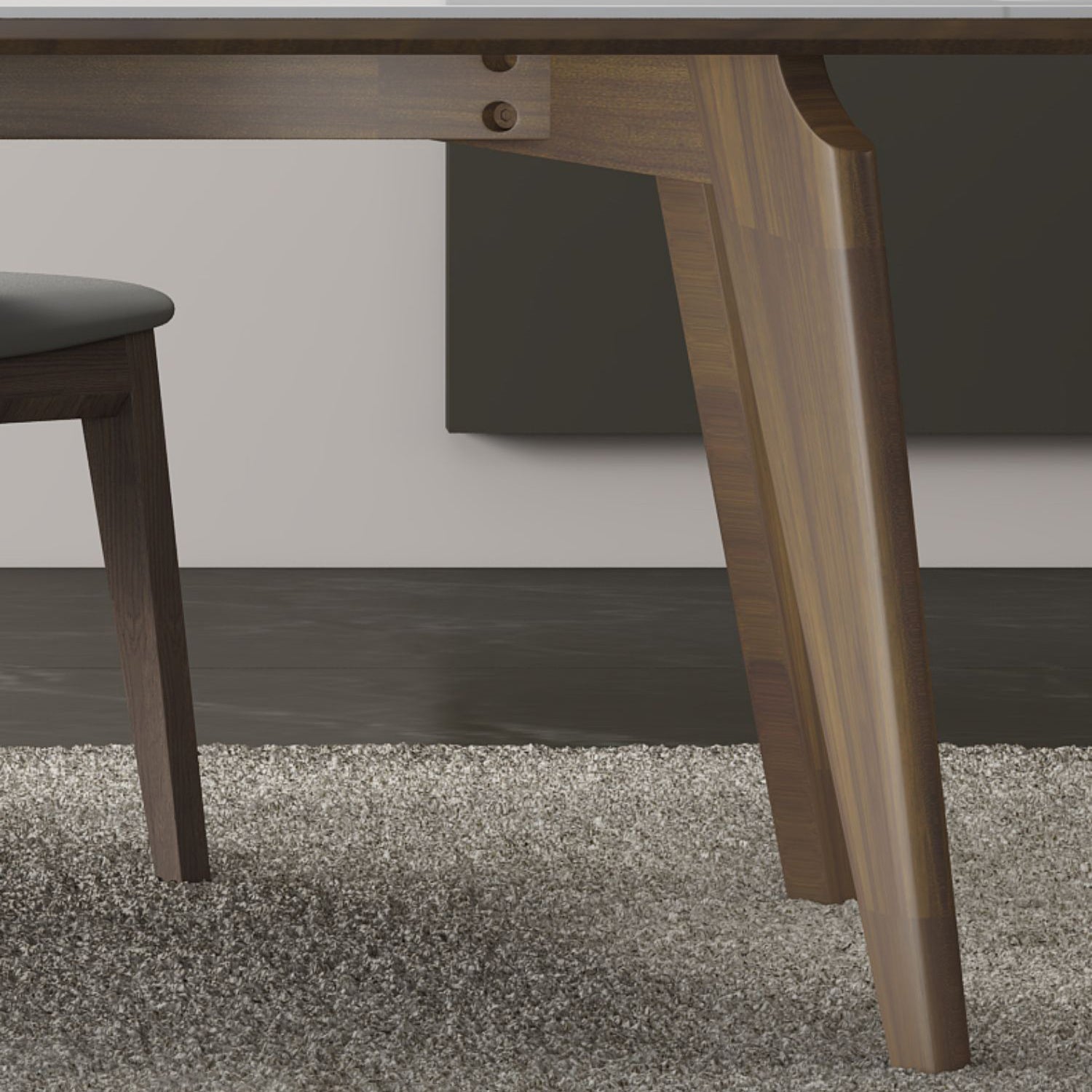 Modern 1/4/5 Pieces Dining Sintered Stone Dining Table Set with Wooden Legs for Home