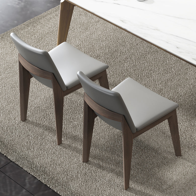 Modern 1/4/5 Pieces Dining Sintered Stone Dining Table Set with Wooden Legs for Home