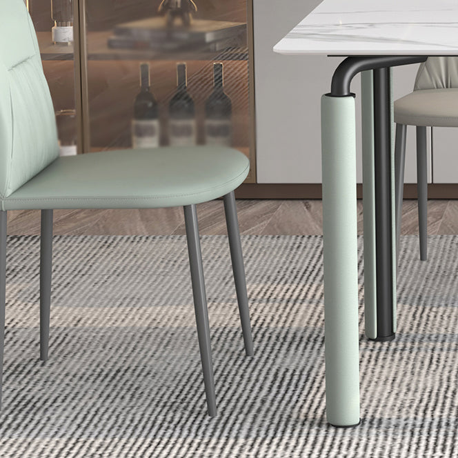 Scandinavian Style 1/2/5/7 Rectangle Dining Room Table Set for Home Use