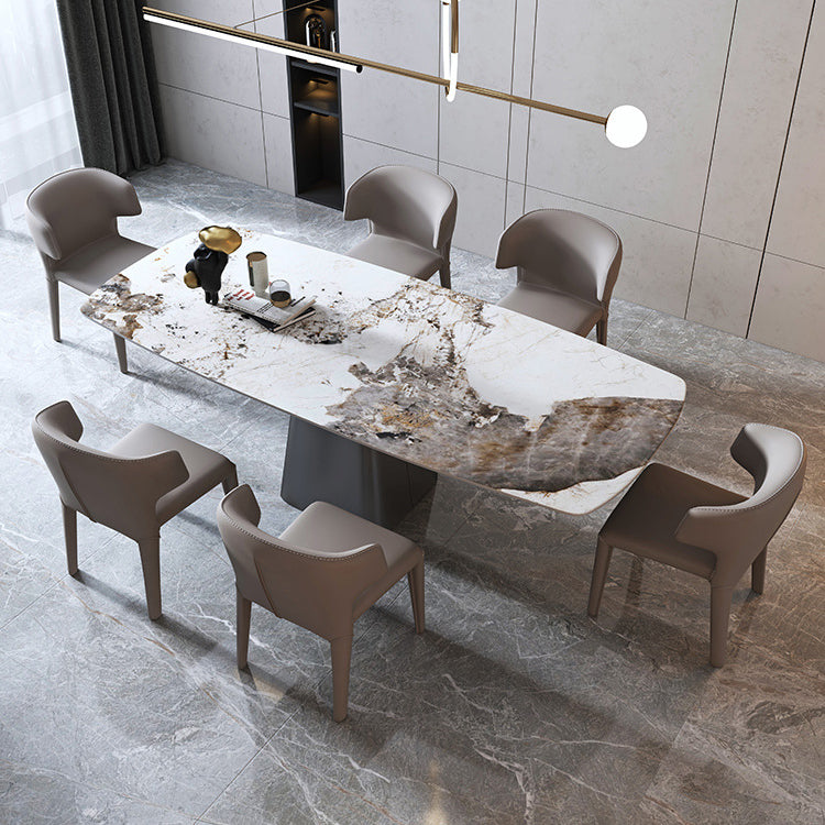 1/3/4/7 Pieces Modern Dinette Set Sintered Stone Dining Table Set for Kitchen