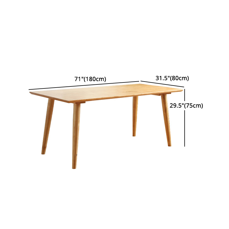 Ensemble de table de salle à manger moderne 1/3/5/7 pièces en bois massif en bois massif