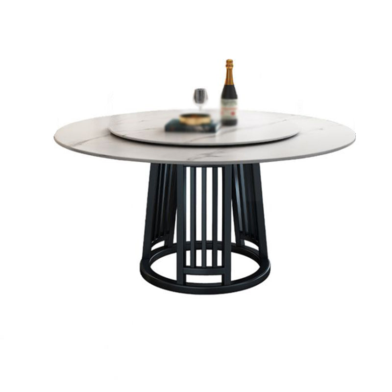 Modern 1/2/7 Pieces Dining Set Round Sintered Stone Dining Table for Dining Room