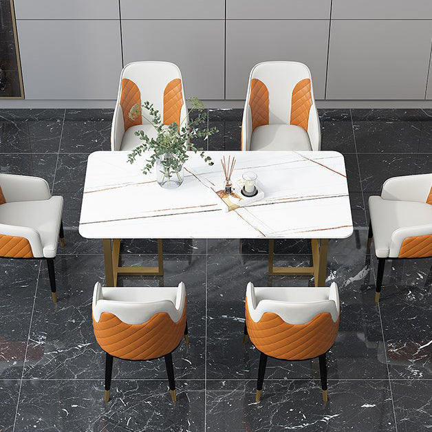 Mesa de comedor de rectángulo de lujo tradicional mesa de doble pedestal