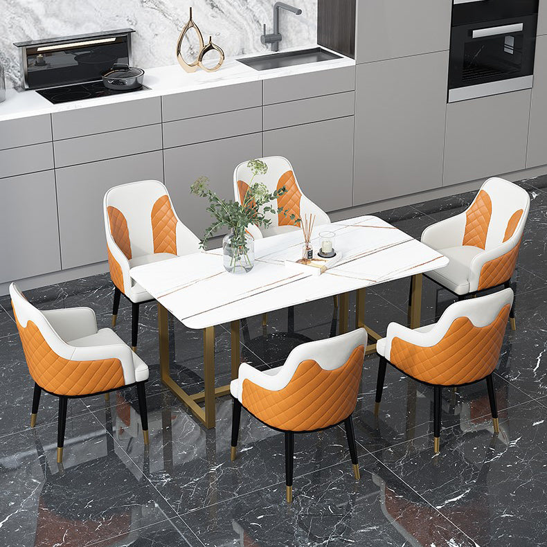 Mesa de comedor de rectángulo de lujo tradicional mesa de doble pedestal