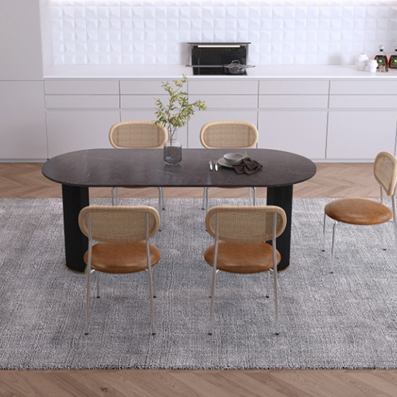 Sintered Stone Esstisch Luxus Doppelpodestisch für Esszimmer