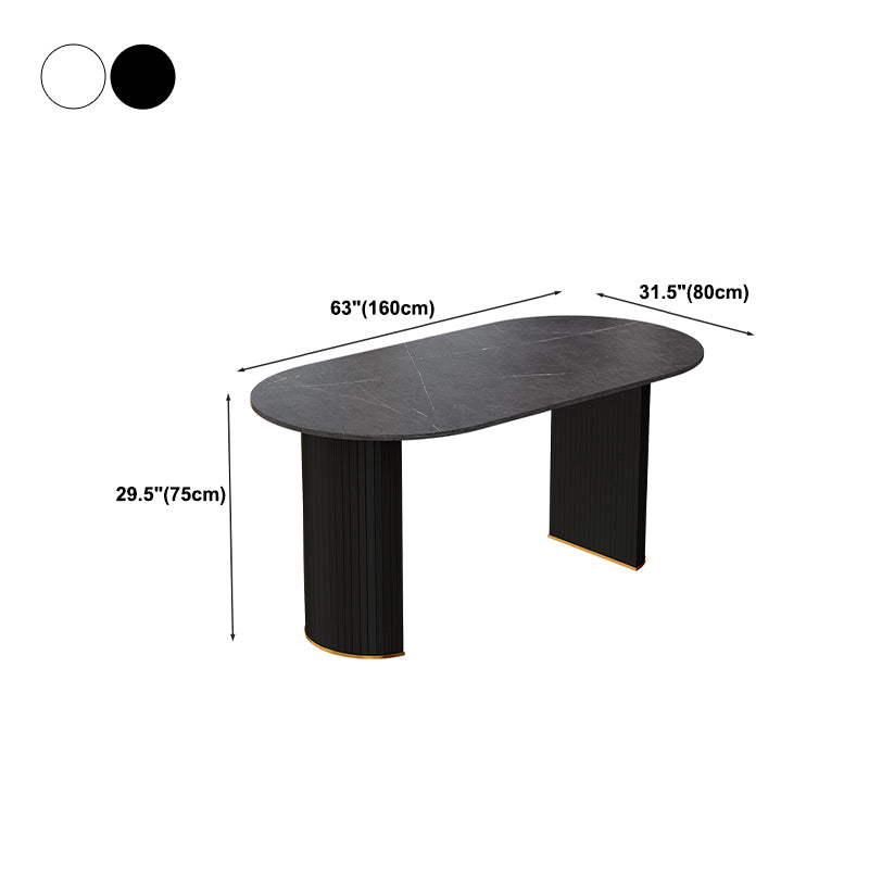 Sintered Stone Esstisch Luxus Doppelpodestisch für Esszimmer