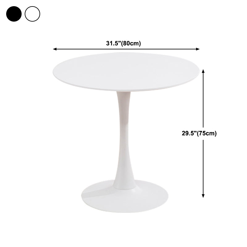 Modern Round Dinette Table Tulip Base Dining Table for Restaurant