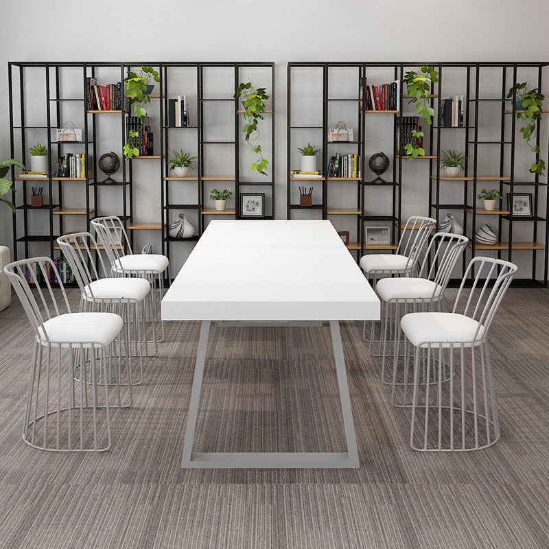 Industrial Style Pine Solid Wood Dining Table Sled Base Dining Room Collection