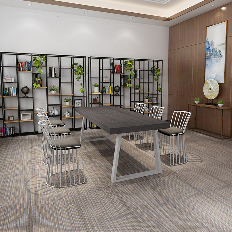Industrial Style Pine Solid Wood Dining Table Sled Base Dining Room Collection