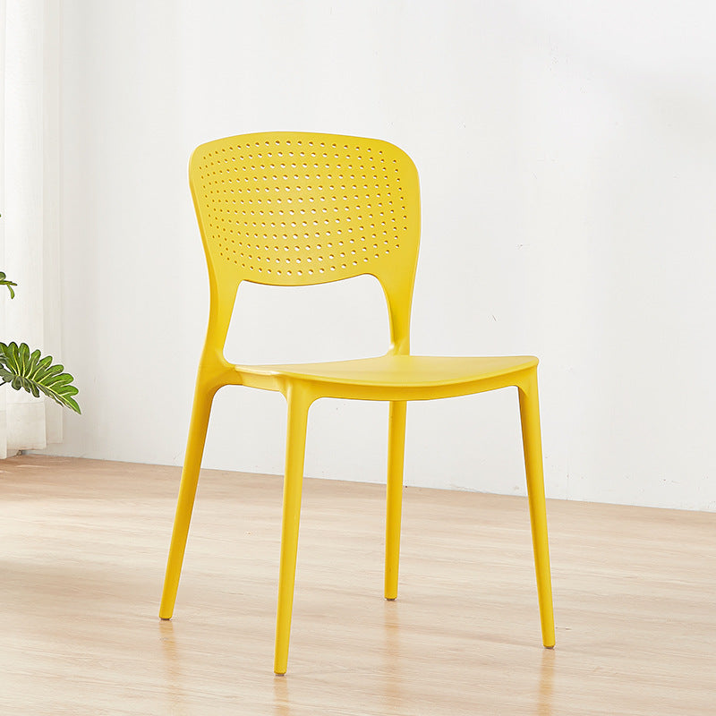 Sillas traseras abiertas contemporáneas que cenan la silla lateral plástica apilable sin brazos