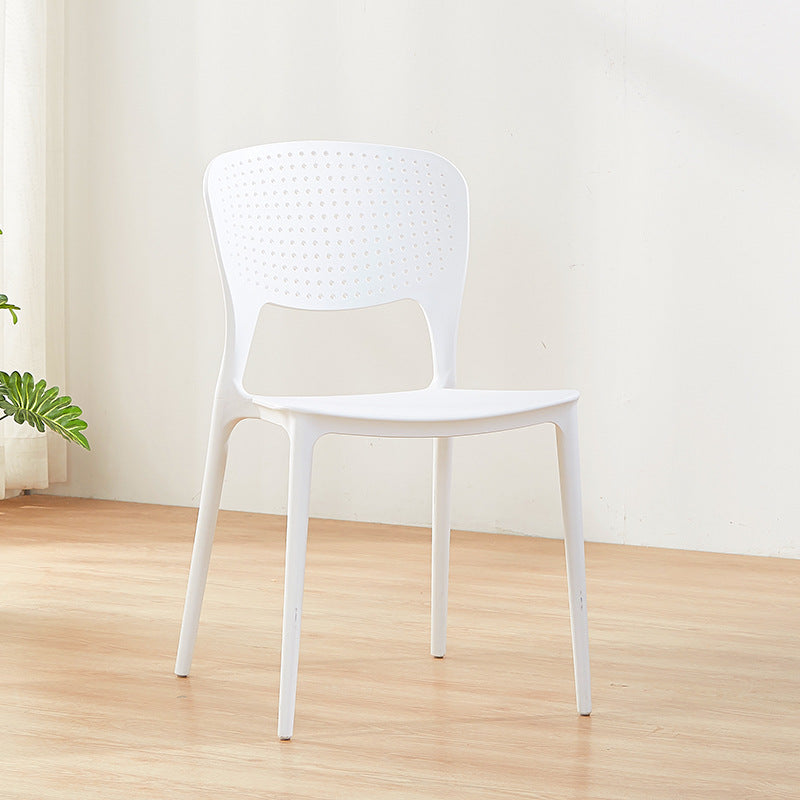 Sillas traseras abiertas contemporáneas que cenan la silla lateral plástica apilable sin brazos