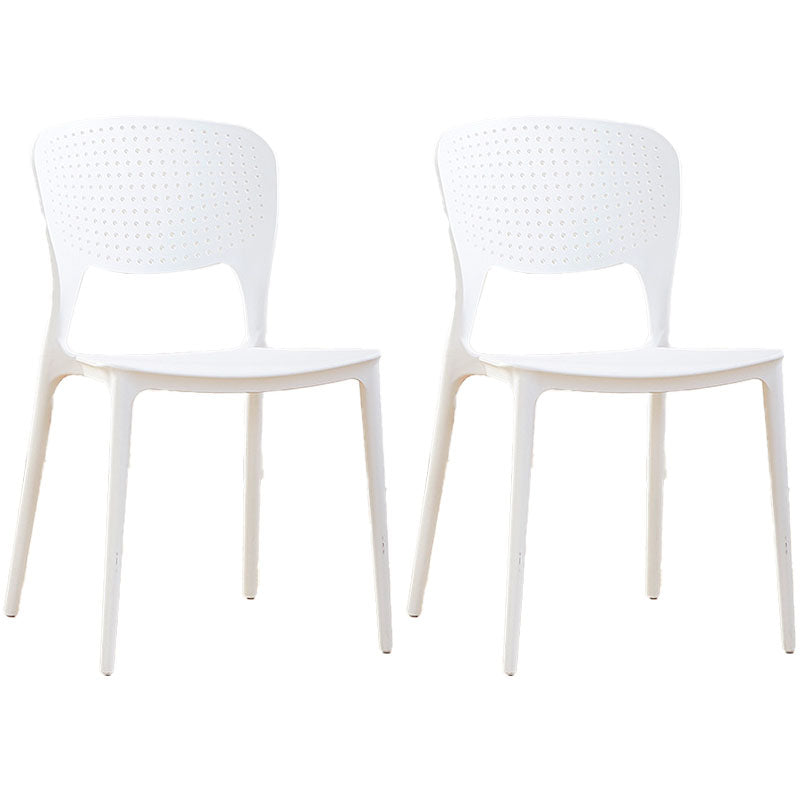 Sillas traseras abiertas contemporáneas que cenan la silla lateral plástica apilable sin brazos