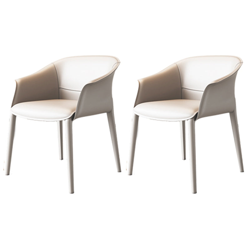 Silla de comedor de metal moderno, silla de comedor de cuero para uso en restaurantes