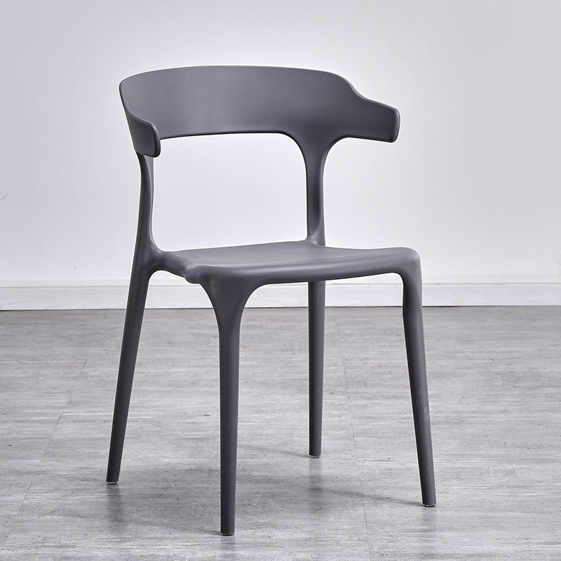 Silla de cocina contemporánea que cena la silla lateral sin brazos con las piernas plásticas