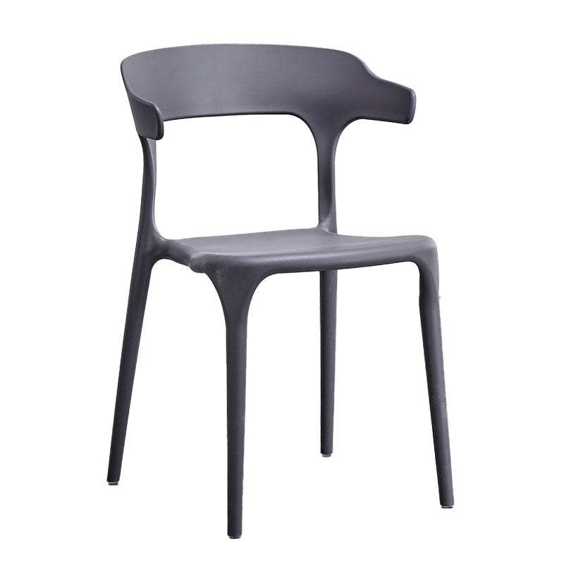 Silla de cocina contemporánea que cena la silla lateral sin brazos con las piernas plásticas