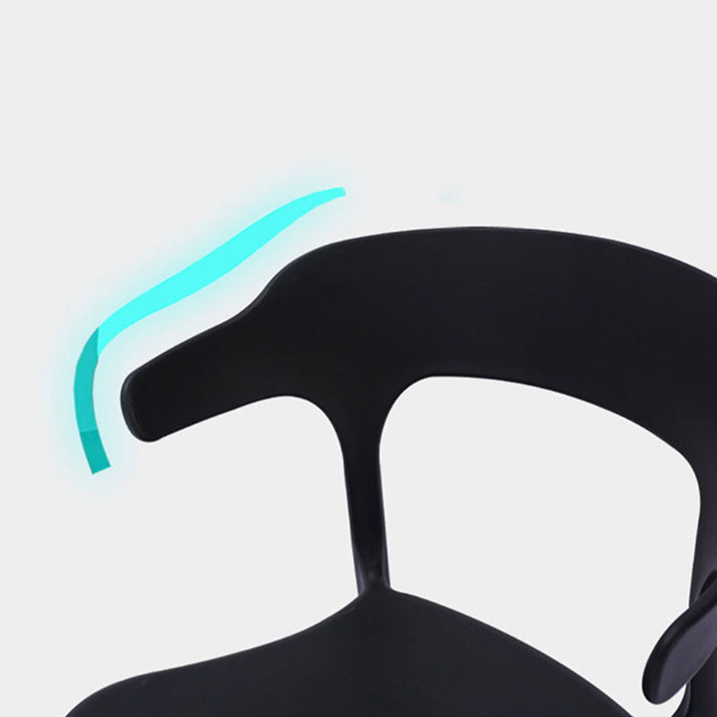 Silla de cocina contemporánea que cena la silla lateral sin brazos con las piernas plásticas