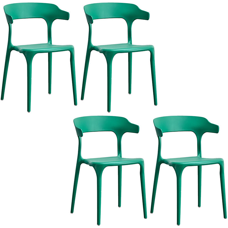 Silla de cocina contemporánea que cena la silla lateral sin brazos con las piernas plásticas