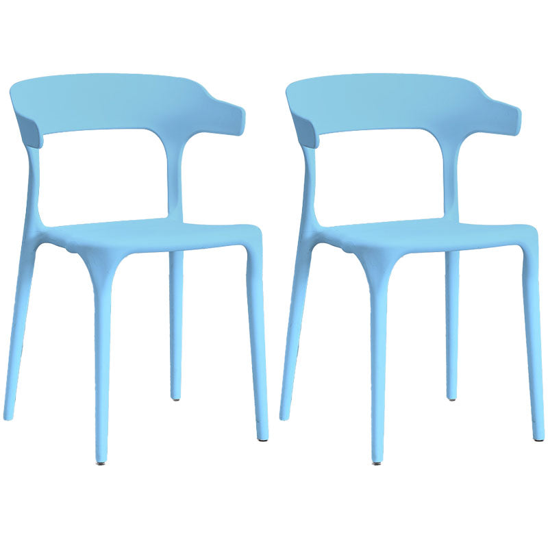 Silla de cocina contemporánea que cena la silla lateral sin brazos con las piernas plásticas