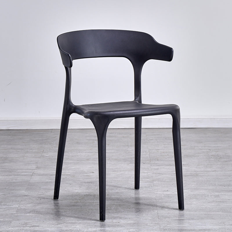 Silla de cocina contemporánea que cena la silla lateral sin brazos con las piernas plásticas