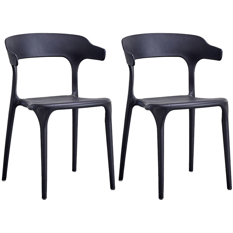 Silla de cocina contemporánea que cena la silla lateral sin brazos con las piernas plásticas