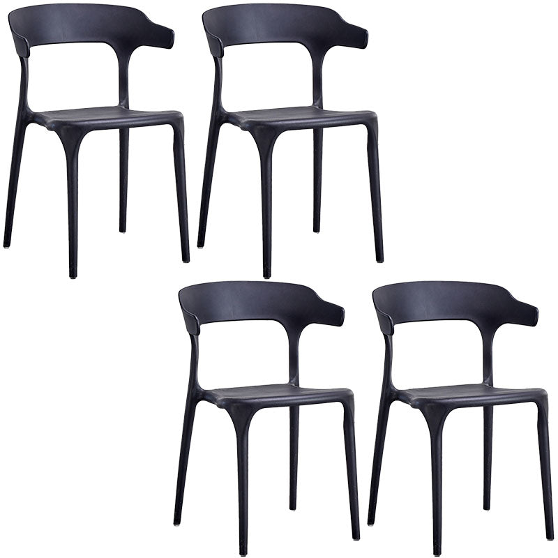 Silla de cocina contemporánea que cena la silla lateral sin brazos con las piernas plásticas