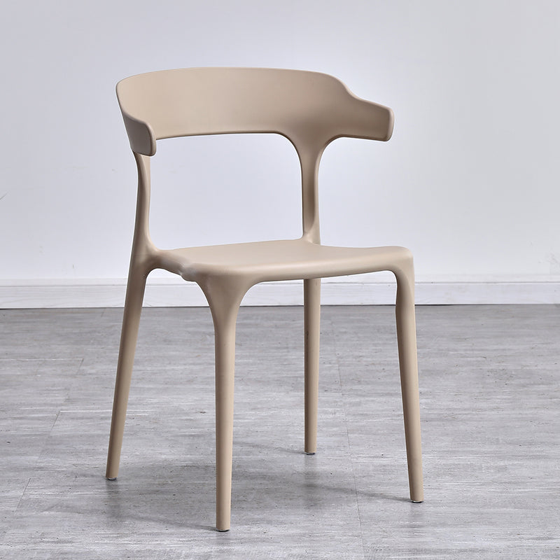 Silla de cocina contemporánea que cena la silla lateral sin brazos con las piernas plásticas