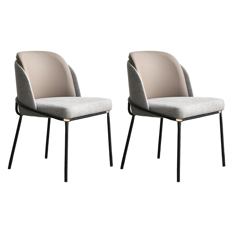 Sillas de cocina contemporáneas que cenan la silla lateral sin brazos con las piernas del metal
