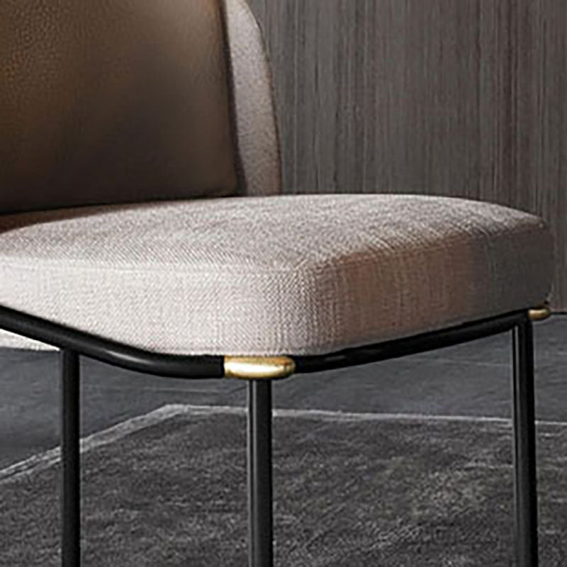 Sillas de cocina contemporáneas que cenan la silla lateral sin brazos con las piernas del metal