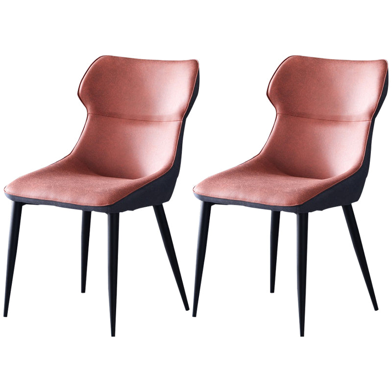 Sillas de cocina contemporáneas, silla auxiliar con brazo de comedor y patas de metal